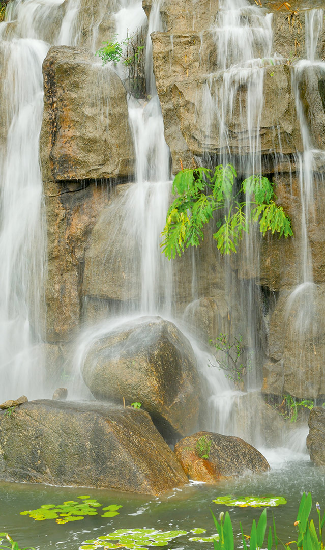 Wasserfall-Steine