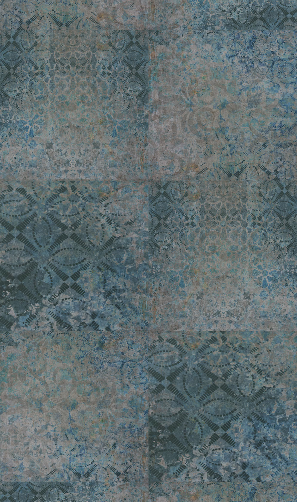 Mosaik-Blau-Tuerkis